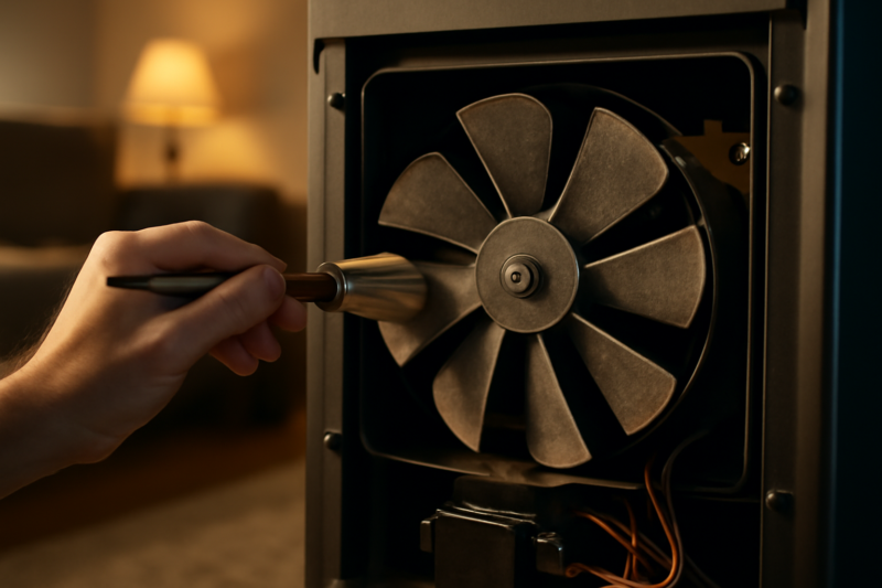 Pelletkachel ventilator reinigen: symptomen, stappen en tips