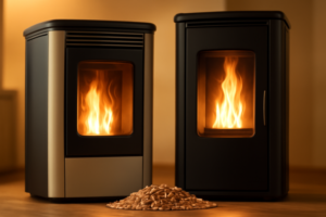 Pelletkachel rendement vergelijken per merk: welke kachel geeft het meeste warmte per kilo pellet?
