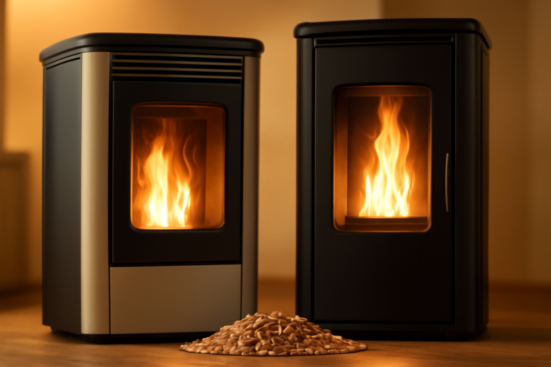 Pelletkachel rendement vergelijken per merk: welke kachel geeft het meeste warmte per kilo pellet?