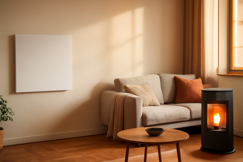 Pelletkachel of infraroodverwarming: welk systeem verwarmt efficiënter?