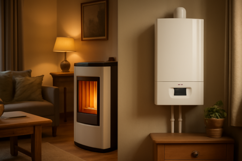 Rendement pelletkachel versus HR-ketel: wat levert meer warmte op?